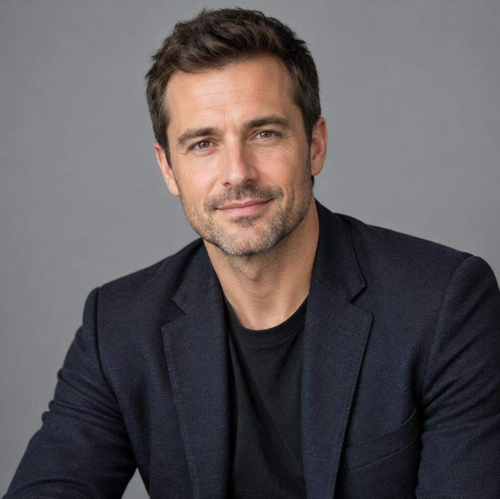 Portrait of a man in a suit with a neutral background