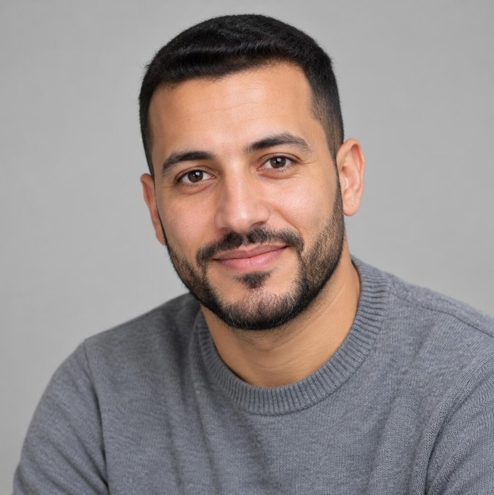 Portrait of a bearded man looking at the camera